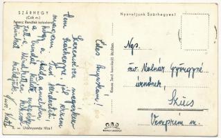 Szárhegy, Gyergyószárhegy, Giurgeu-Sarheghi, Lazarea; Ferenc Rendiek kolostora. Kiadja Krauss Jenő /...