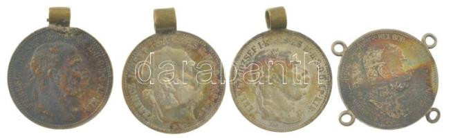 1893. 1K Ag "Ferenc József" + 1912. 1K Ag "Ferenc József" + 1915. 1K Ag "Fe...