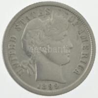 Amerikai Egyesült Államok 1899. 1d (10c) Ag "Barber" T:XF 
USA 1899. 1 Dime (10 Cents) Ag...