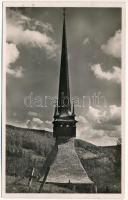 Felsőfüld, Fildu de Sus (Bánffyhunyad, Huedin); régi fatemplom / Biserica veche / old wooden church