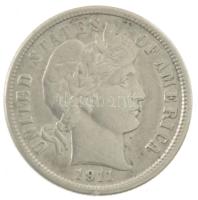Amerikai Egyesült Államok 1911. 1d (10c) Ag "Barber" T:AU,XF 
USA 1911. 1 Dime (10 Cents)...