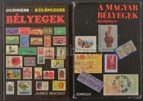 Surányi-Visnyovszki: A magyar bélyegek kézikönyve (Budapest, 1986) + James Mackay: Guinnes különleges bélyegek (Budapest, 1991)