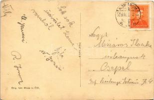 1939 Komárom, Komárno; látkép, automobil / general view, automobile, Foto-Fon photo (EK)