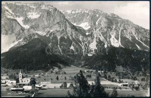 1932 Ramsau, Éber László (1871-1935) művészettörténész, műfordító saját kézzel írt képeslapja özv. S...