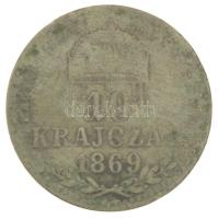 1869KB 10kr Ag &quot;Magyar Királyi Váltó Pénz&quot; T:F patina Adamo M10.1