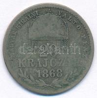 1868KB 20kr Ag &quot;Magyar Királyi Váltó Pénz&quot; T:F patina Adamo M11.1