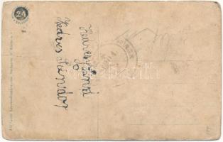 Galánta, Kossuth Lajos tér, Községháza. Vasúti Levelezőlapárusítás 323. / square, town hall (b)