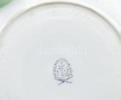 Herendi puttó figurával díszített Viktória mintás bonbonier, három lábon áll, jelzéssel, minimális k...