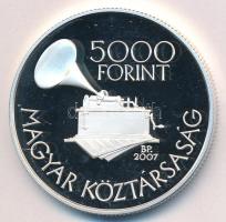 2007. 5000Ft Ag "Kodály Zoltán születésének 125. évfordulója" kapszulában, tanúsítvánnyal ...