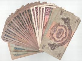 30db-os inflációs és Vöröshadsereg Parancsnoksága pengő bankjegy tétel T:F,VG