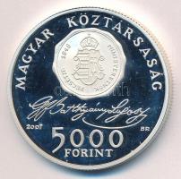 2007. 5000Ft Ag "Batthyány Lajos születésének 200. évfordulója" kapszulában, tanúsítvánnya...