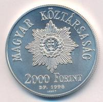 1998. 2000Ft Ag "Az 1848-49-es forradalom és szabadságharc 150. évfordulója" kapszulában, tanúsítvánnyal T:BU  Adamo EM151