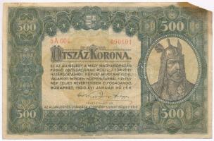 1920. 500K Orell Füssli Zürich T:VG anyagihány Adamo K33