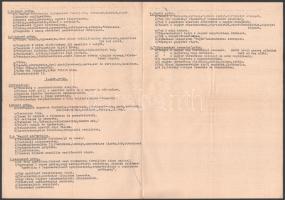 cca 1930-1940 A cserkészpróbák. III. oszt (újonc) próba. 3 p. + Cserkész jelvényről készített grafik...