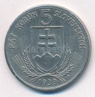 Szlovákia 1939. 5K Ni "Andrej Hlinka" T:XF ph
Slovakia 1939. 5 Korun Ni "Andrej Hlin...