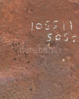 Papp Zoltán fali dísz, bronz, jelzett 22x25 cm