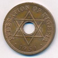 Nigéria 1959. 1p bronz T:AU,XF ph
Nigeria 1959. 1 Penny bronze C:AU,XF edge error
Krause KM#2