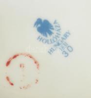 Hollóházi Erika mintás váza, jelzéssel, hibátlan, m: 18 cm