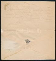 1872 5kr díjjegyes boríték Réznyomat 10kr díjkiegészítéssel ajánlott küldeményként feladva / Registe...