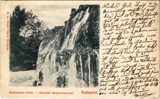 1900 Budapest XIII. Margitszigeti vízesés. Divald Károly 34. sz. (EB)