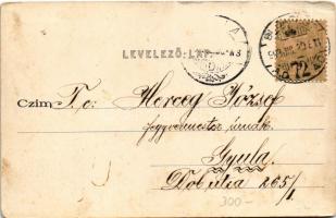 1903 Budapest VII. Központi (Keleti) pályaudvar, villamos, Baross szobor. Divald Károly 146. sz. (EB...