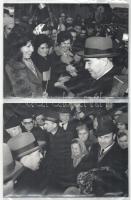 cca 1970-1980 Leonyid Brezsnyev, az SZKP főtitkára Magyarországon: Kádár János társaságában, emberek...