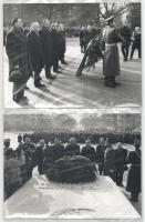 cca 1970-1980 Leonyid Brezsnyev, az SZKP főtitkára Magyarországon: Kádár János társaságában, emberek...