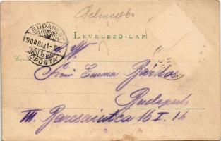 1900 Selmecbánya, Schemnitz, Banská Stiavnica; Német templom, belső / German church, interior. photo...