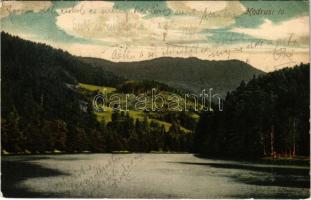 1907 Selmecbánya, Schemnitz, Banská Stiavnica; Hodrusi tó / lake (EK)