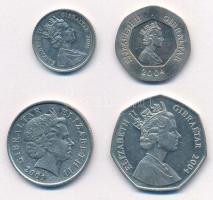 Gibraltár 2001. 10p Cu-Ni + 2004. 20p Cu-Ni + 50p Cu-Ni + 2005. 5p Cu-Ni T:XF,VF
Gibraltar 2001. 10...