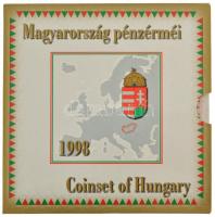 1998. 50f-200Ft (10xklf) forgalmi sor + 1998. 100Ft alpakka "1848-1849. Szabadságharc 150. évfo...
