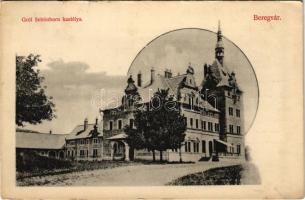 1909 Beregvár, Karpaty, Karpati (Szentmiklós, Beregszentmiklós, Cinadievo, Chynadiyovo); Schönborn kastély. Özv. Meisels Dávidné kiadása / castle (EK)