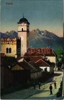 Poprád (Tátra, Magas-Tátra, Vysoké Tatry); utca. Feitzinger Ede Nr. 220. J.u.M. 1918. / street view