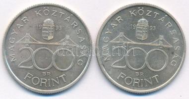 1993. 200Ft Ag "MNB" (2x) T:AU,XF
Adamo F13