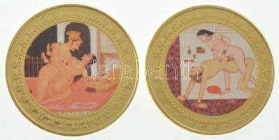 DN "Kámaszutra" aranyozott Cu multicolor érem (2xklf) (40mm) T:PP
ND "Kamasutra"...