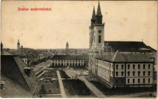 1910 Zombor, Sombor; látkép madártávlatból / general view (EK)