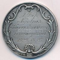 1929. "Magyar Evezős Szövetség" jelzett Ag sport díjérem, hátoldalán "I. DÍJ NYOLCAS ...