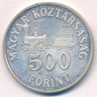 1991. 500Ft Ag "Széchenyi István" T:AU (PP) patina Adamo EM122