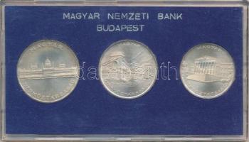 1956. 10Ft + 20Ft + 25Ft Ag "10 éves a Forint (Jó Forint sor)", eredeti MNB műanyag tokban T:UNC Adamo EM4, EM5, EM6