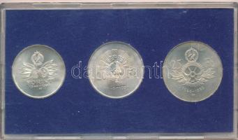 1956. 10Ft + 20Ft + 25Ft Ag "10 éves a Forint (Jó Forint sor)", eredeti MNB műanyag tokban...