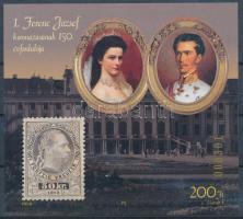 1998/12 I. Ferenc József koronázásának 150. évfordulója emlékív (5.000) / souvenir sheet