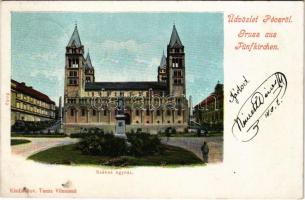 1901 Pécs, Székesegyház. Özv. Tausz Vilmosné kiadása (EK)