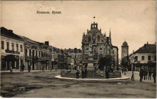 1915 Rzeszów, Rynek / square, shops (EK)