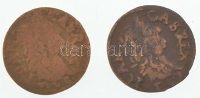 Lengyel Királyság ~1661-1665. Solidus Cu "II. János Kázmér" (2xklf) T:F
Poland / Kingdom ...