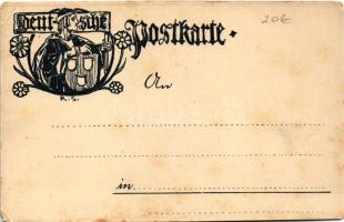 Abend. Lith. Anst. v. Hubert Köhler litho (EM)