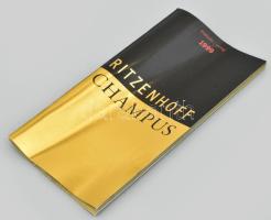 Ritzenhoff Champus luxury pezsgős pohár, Seymour Chwast 1999-es mintatervével díszítve. Bemutató füz...