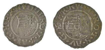 1584K-B Denár Ag "Rudolf" (0,53g) + 1585K-B Denár Ag "Rudolf" (0,52g) T:XF patin...