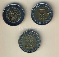 Portugália 1992-97. 100Esc (3x) klf motívumokkal T:1/2,2