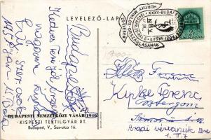 Kistexx. Budapest Nemzetközi Vásár. Kispesti Textilgyár reklámlapja / Hungarian textile factory adve...