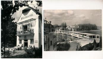 Pöstyén-fürdő, Kúpele Piestany; - 8 db MODERN város képeslap / 8 modern town-view postcards